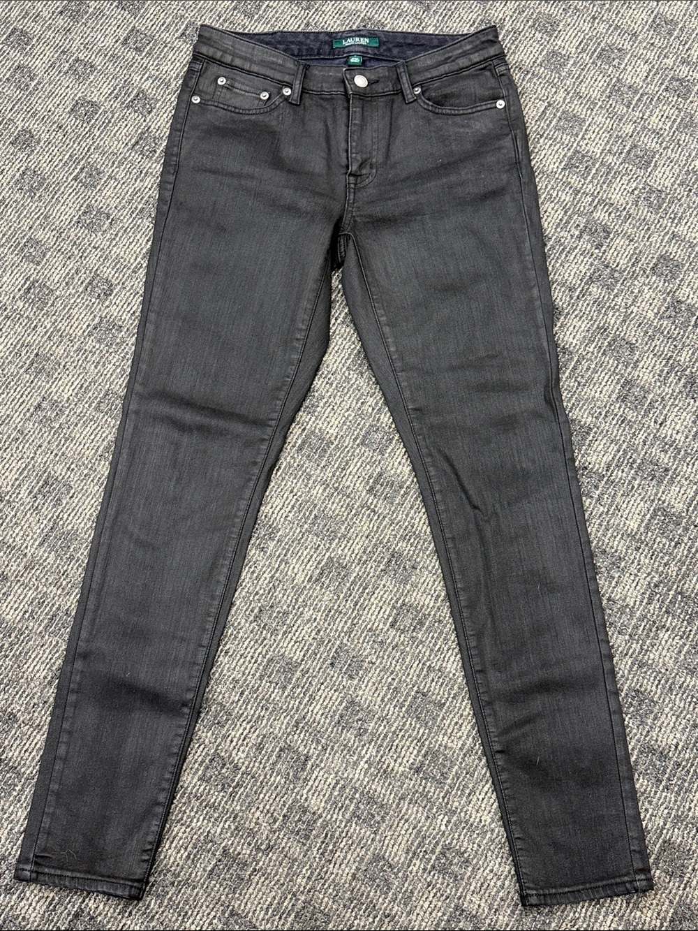 Lauren Ralph Lauren Charcoal Gray Skinny Jeans sz‎ 4